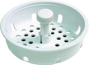 STRAINER BASKET SINK PLASTC   