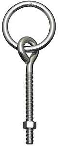 RING HITCH W/BOLT 3/8X5-1/8 ZN