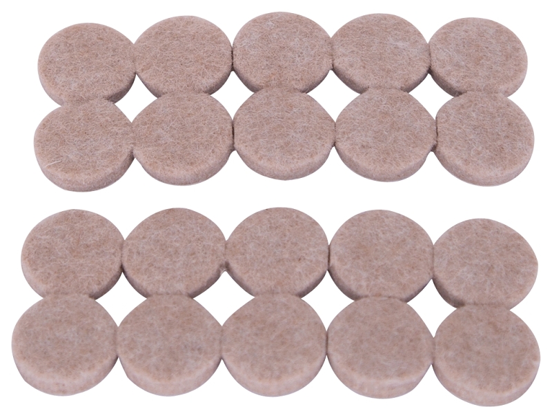 PADS ROUND FELT HD 3/4IN BEIGE