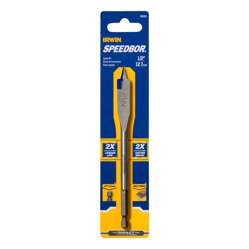 BIT SPADE WOOD BORING 1/2IN   