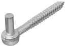 HOOK SCREW STEEL 1/2X4IN ZINC 