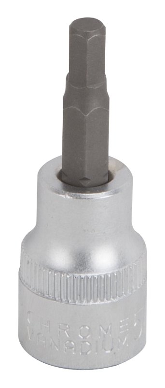 SOCKET HEX BIT 5MM 3/8DR MET  