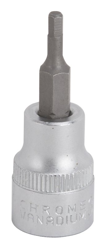 SOCKET HEX BIT 3MM 3/8DR MET  