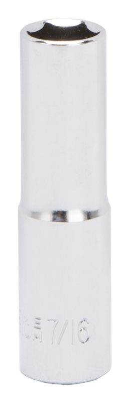 SOCKET DEEP 3/8DR 7/16IN X 6PT
