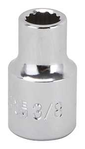 SOCKET STD 3/8INX12PT 1/2DR   