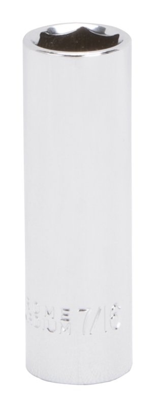 SOCKET DEEP 7/16IN X 6PT 1/4DR