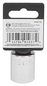 SOCKET STD 3/4INX6PT 3/8DR    