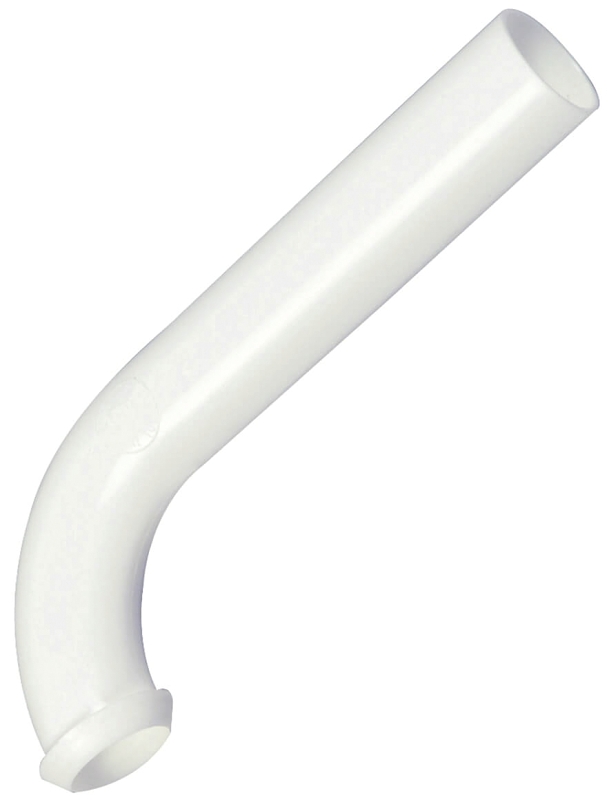 WALL BEND PLASTIC 1-1/4X8 WHT 