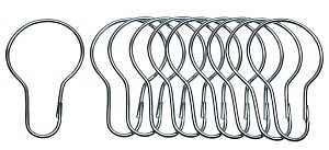 HOOKS SHOWER CURTAIN 1IN 12CD 
