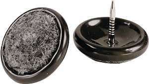 GLIDE FURNITURE 4PK 1IN BLK   