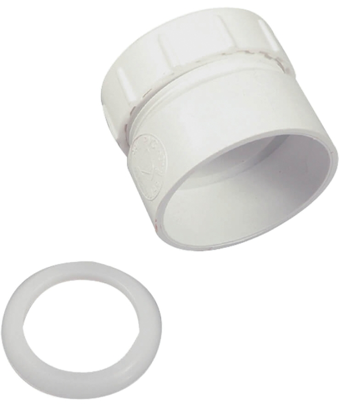 TRAP ADAPTER 1-1/2IN WHITE    