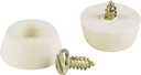 TIP LEG FURN 7/8IN WHT        