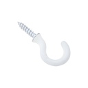 CUP HOOK WHITE VNYL CTD 3/4IN 