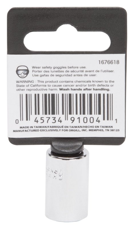 SOCKET STD 7/16INX6PT 1/4DR   