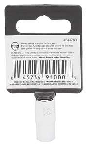 SOCKET STD 9/32INX6PT 1/4DR   