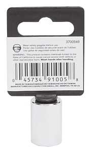 SOCKET STD 1/2INX6PT 1/4DR    