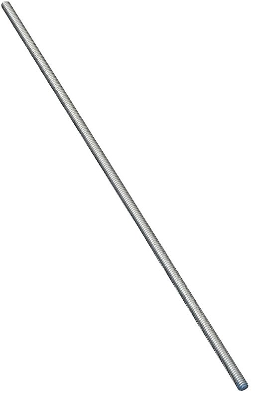STEEL ROD THRD ZN BLU1/4-20X12