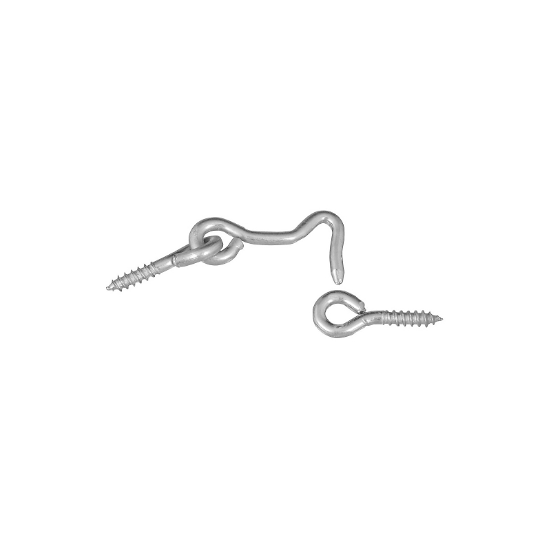 HOOK/EYE ZINC PLATED 1-1/2IN  