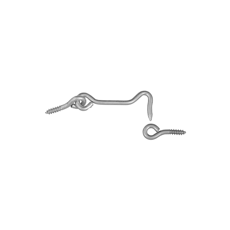 HOOK/EYE ZINC PLATED 2-1/2IN  