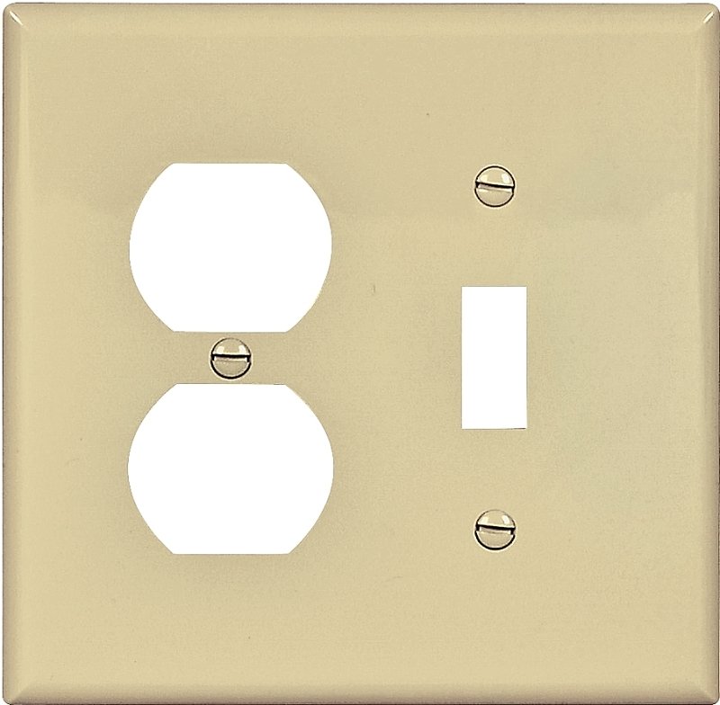 WALL PLATE 2G TGL/DUPL MID IV 