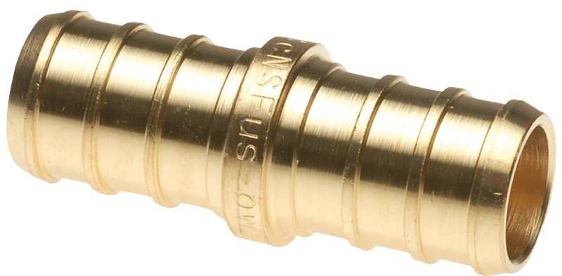COUPLER PEX 1/2INCH BRASS     