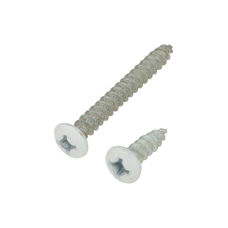 [7162738] SCRW NO211-BRKT WHITE 12PK    