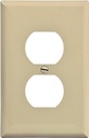WALL PLATE MID-SIZ 1GANG IVORY