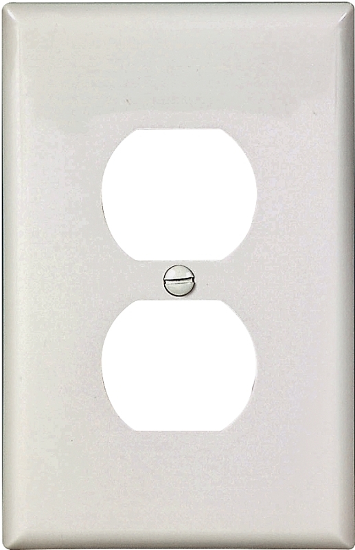 WALL PLATE 1GNG DPLX RECPT WHT