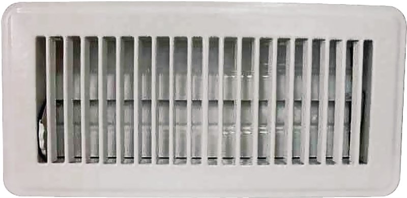 REGISTER FLOOR 4X10IN WHT     