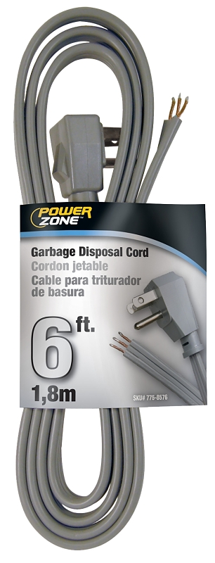 CORD PWER GARBAGE DISP16/3X6FT