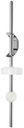 BALL ROD POP-UP BATH 6IN PFIST