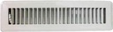 REGISTER FLOOR 2X12IN WHT     