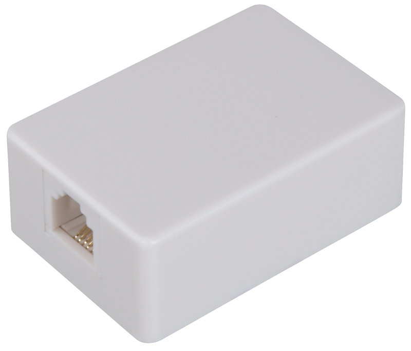 WALL JACK MODLR PHONE SURF WHT