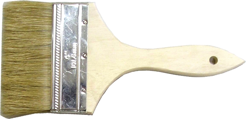 BRUSH CHIP WHITE BRISTLE 4IN  
