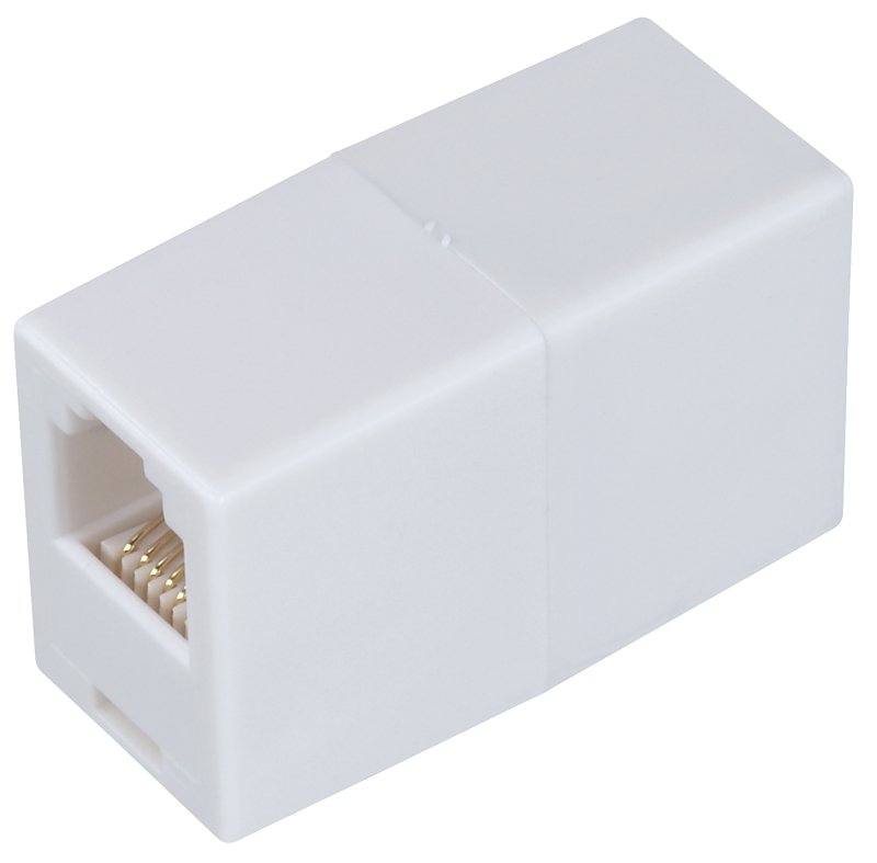 [6316483] COUPLER PHONE CORD IN-LINE WHT