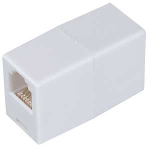 COUPLER PHONE CORD IN-LINE WHT