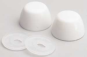CAP TOILET BOLT WHITE         