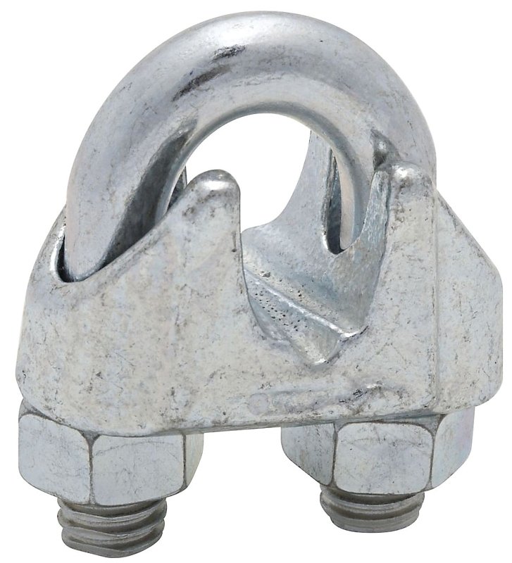 CLAMP CABLE ZINC PLATED 3/8IN 
