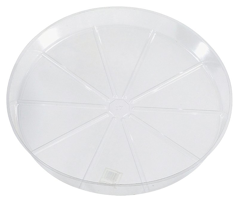 SAUCER PLASTIC CLEAR 10IN     