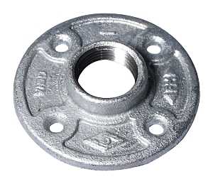 FLOOR FLANGE MALLBLE GALV 1   