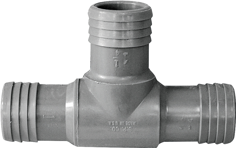 TEE POLY BARB 1/-1/4 IN       