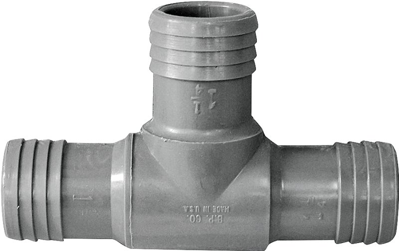 TEE POLY BARB 1/-1/4 IN       