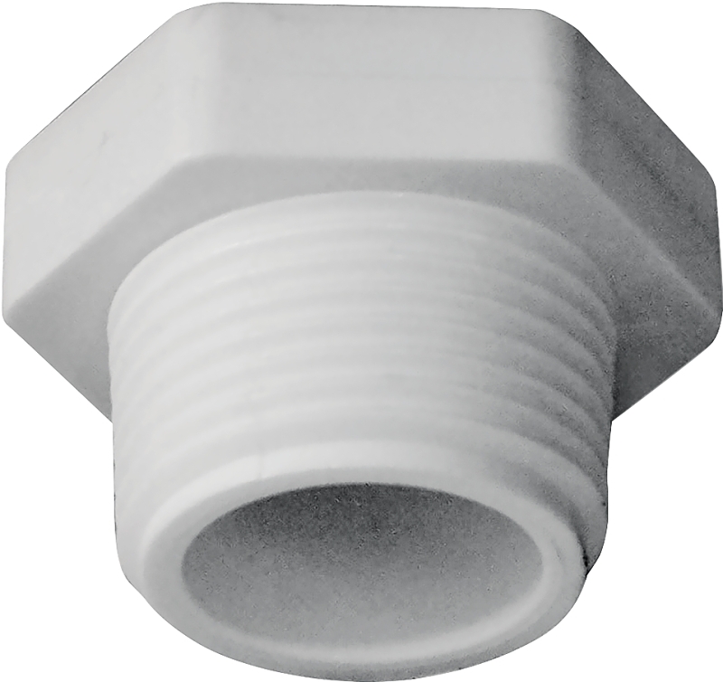 PLUG PVC MIP 3/4 IN           