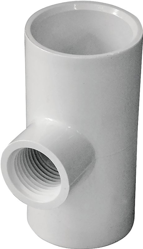 TEE PVC 1SLP X 1SLP X 1/2FIP  
