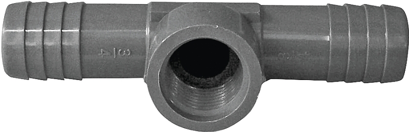 TEE POLY 3/4BARB X 1/2FPT     