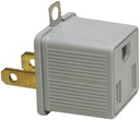 ADAPTERS 2PK 3 TO 2 GREY      