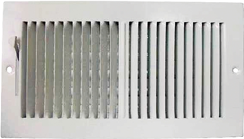 REGISTER SIDEWALL 2WY 12X6 WHT