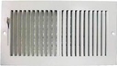 REGISTER SIDEWALL 2WY 12X6 WHT