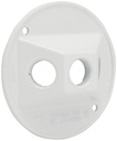 ROUND COVER OUTLET WHITE 4IN  