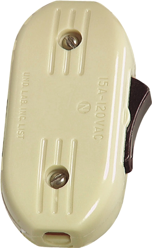 SWITCH CORD SPFT 3AMP HD IVORY